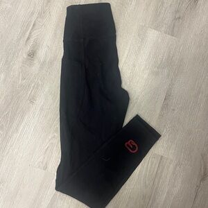 Cyclebar BOODY Black Leggings Stretchy Form-Fitting Material